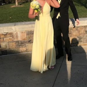 Yellow prom dress